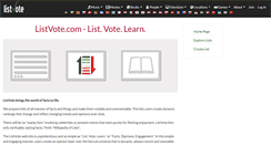Desktop Screenshot of listvote.com