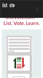 Mobile Screenshot of listvote.com